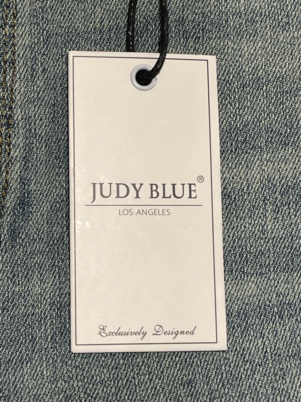 Judy Blue Retro Stretch! Mid Rise Tinted Pin Tack Detail Flare Jeans Sz 15 / 32 - Picture 7 of 16